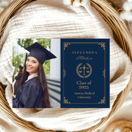 Anúncio Graduação na Faculdade de Direito Elegante Dourada