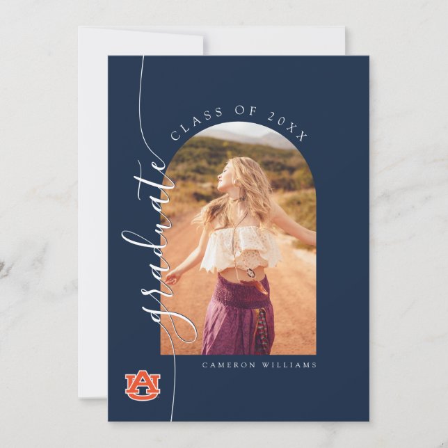 Anúncio Graduação na Universidade de Auburn | Auburn Tiger (Frente)