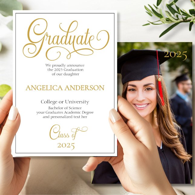 Anúncio Graduação na Universidade de Fotos do Elegant Scri (Criador carregado)