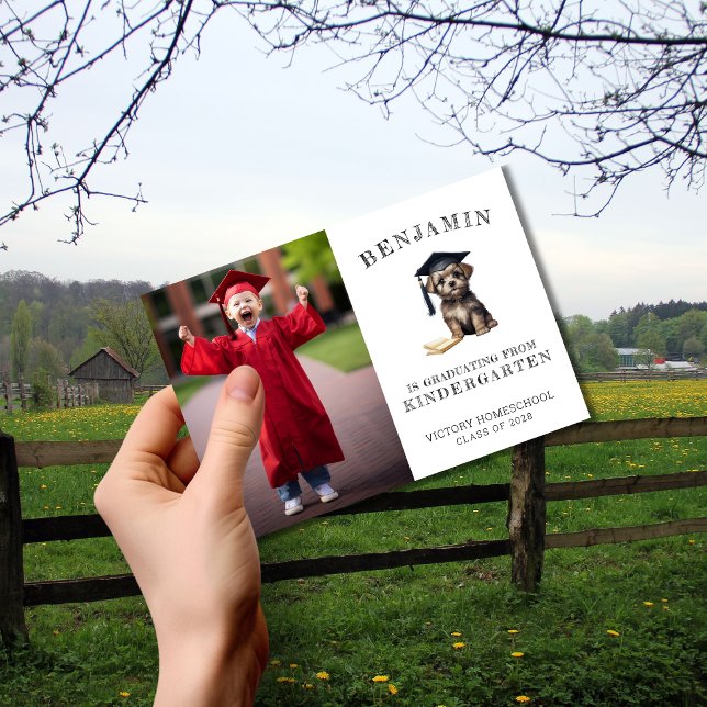 Anúncio Graduação no infantário da escola doméstica com pã (Criador carregado)