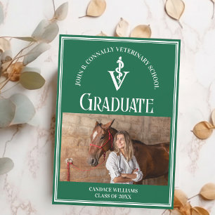 Anúncio Graduação Personalizada de Foto da Escola Veteriná