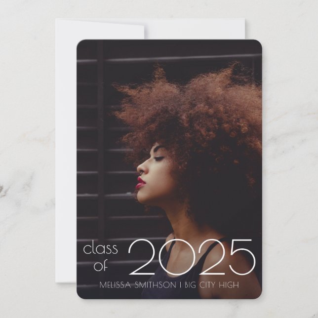 Anúncio Graduação personalizada de fotos ultra-mínima mode (Frente)