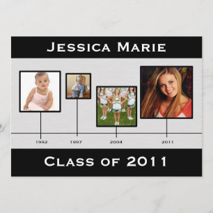 Anúncio Graduação preta e cinzenta Inviation do espaço