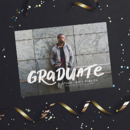 Anúncio Graduação simples e arrojada duas fotos de formatu