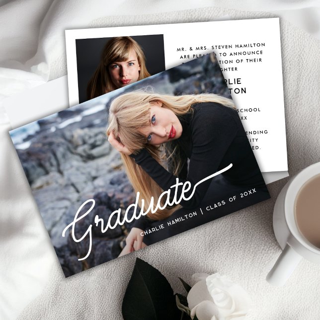 Anúncio Graduação Simples Moderna 2 Foto (Criador carregado)