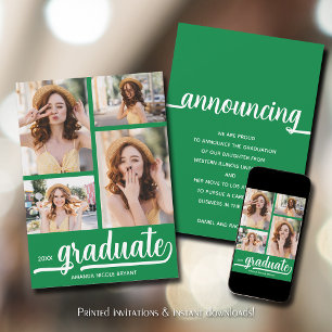 Anúncio Graduação Verde de Foto Moderna 4