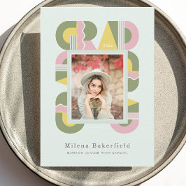 Anúncio Graduation announcement class of 2026 modern