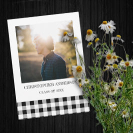 Anúncio Graduation BBQ Gingham