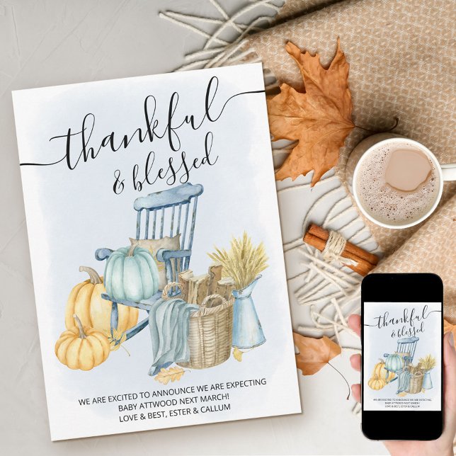 Anúncio Grávida de abençoada e agradecida Menina de Abóbor (Criador carregado)