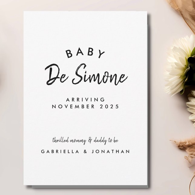 Anúncio Gravidez Branca Simples (Criador carregado)