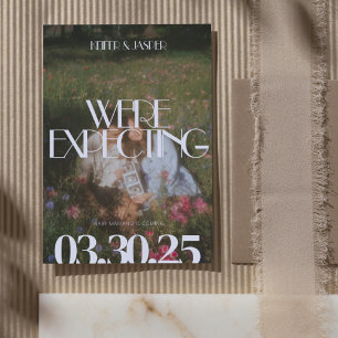 Anúncio Gravidez de Fotos Estéticas de Tipografia Moderna