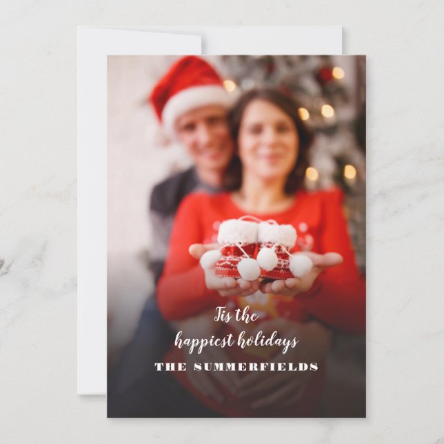 Anúncio Gravidez de fotos no Natal (Frente)