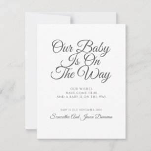 Anúncio Gravidez de Script Elegante