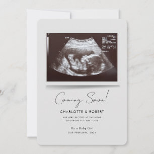 Anúncio Gravidez de Varredura de Bebê Em Breve