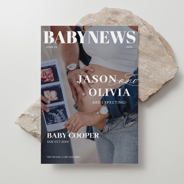 Anúncio Gravidez do Cobrir da Revista Moderna (Criador carregado)