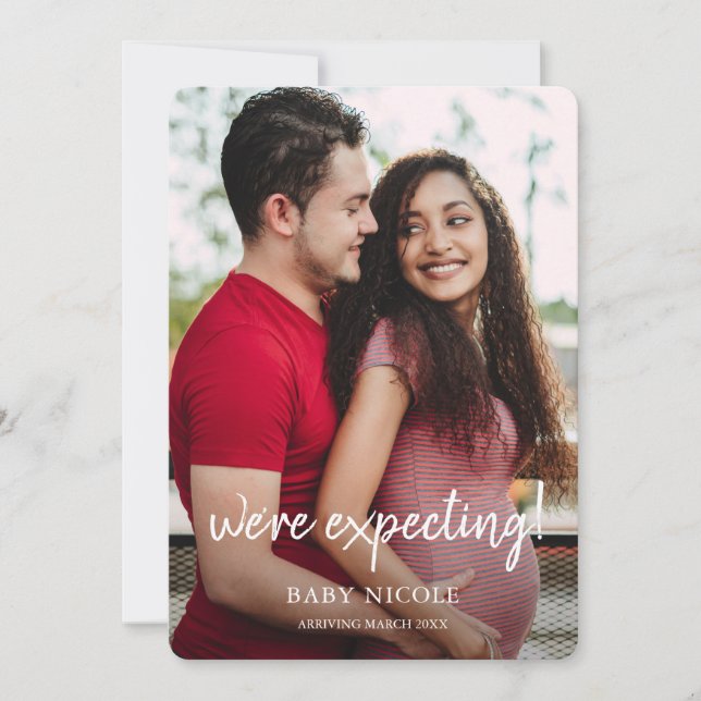 Anúncio Gravidez personalizada de fotos (Frente)