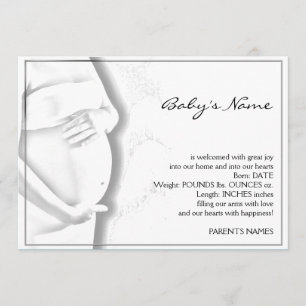 Anúncio grávido do esboço do bebê da barriga