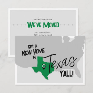 Anúncio Green New Home no Texas Y'all Moving