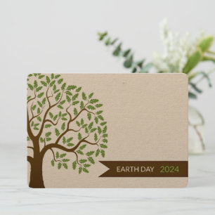 Anúncio Green Tree e Cream Earth Day