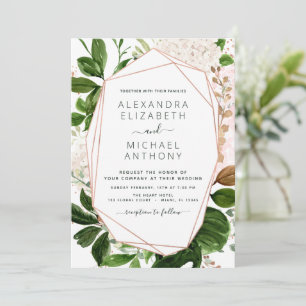 Anúncio Greenery Foliage Elegant Wedding