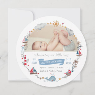 Anúncio Grinalda bonito azul náutica da navigação