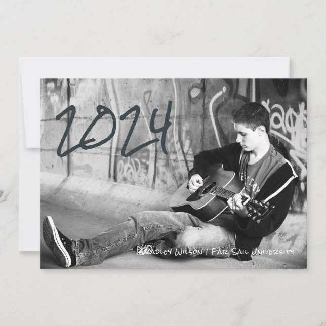 Anúncio Grunge Cara Formando College Photo (Frente)