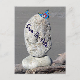 Anúncio Guardar Cartão Postal De Borboleta De Data