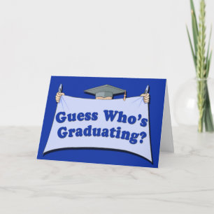 Anúncio Guess Who's Graduating Customizable Announcements