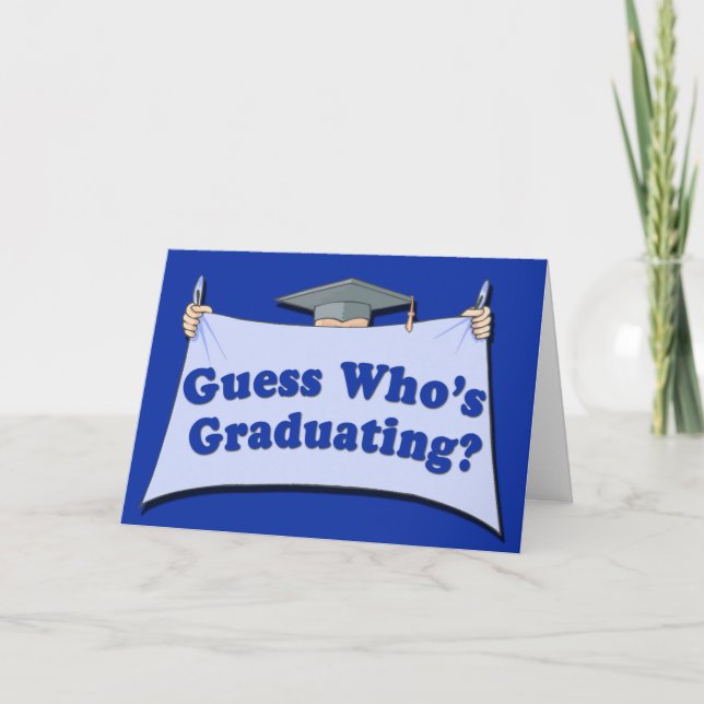 Anúncio Guess Who's Graduating Customizable Announcements (Frente)