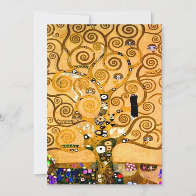 Anúncio Gustav Klimt Tree of Life (Frente)