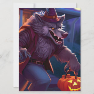 Anúncio Halloween/lobisomem/outono/outono