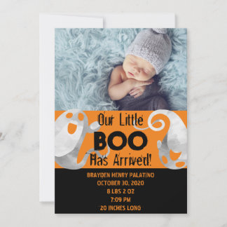 Anúncio Halloween Spooky Boo Cutie Birth