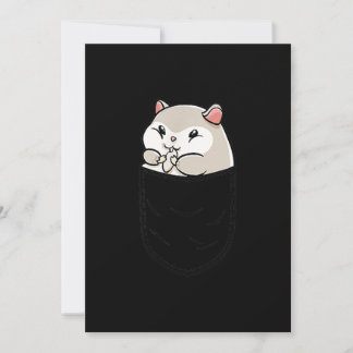 Anúncio Hamster Bonito No Aniversário De Bolso
