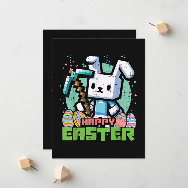 Anúncio Happy Easter Bunny Pixel Game  (Frente/Verso In Situ)