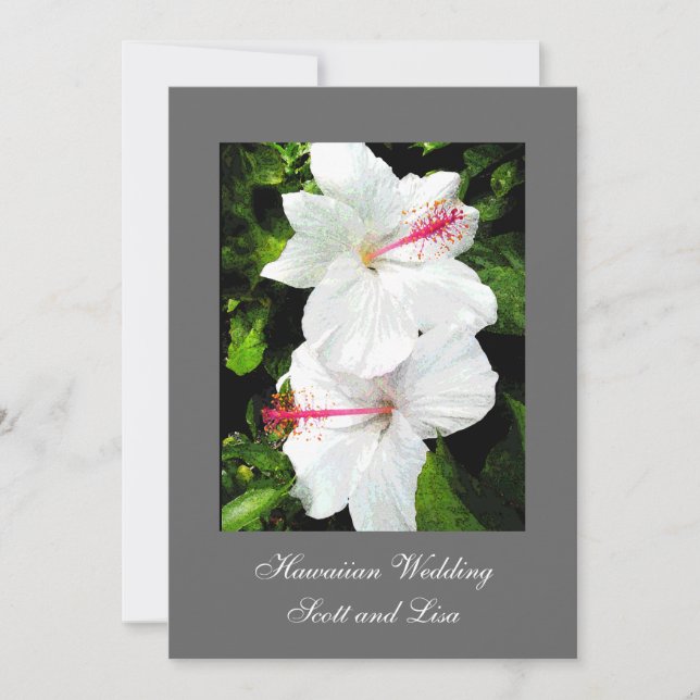 Anúncio havaiano do casamento (Frente)