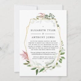 Anúncio Herbário Geométrico Reduziu Convidados Para Casame