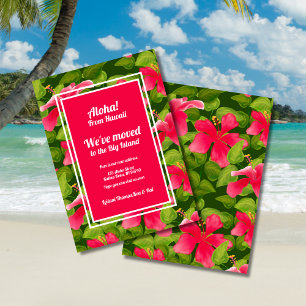Anúncio Hibisco Havaiano Rosa Tropical Aloha Nós nos Mudam
