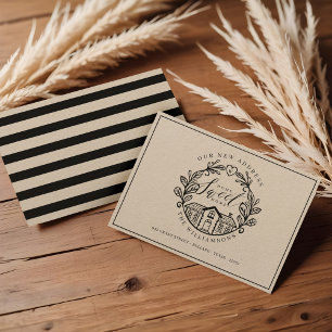 Anúncio Home Sweet Home Nós mudamos para o lar Wreath Cres