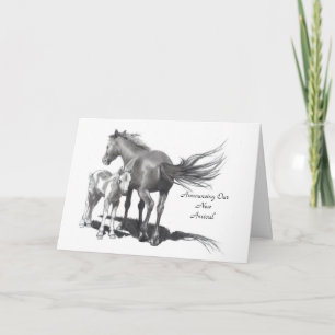 ANÚNCIO HORSE THEME BABY ARRIVAL ANNOUNCEMENT