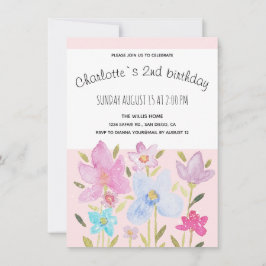 Anúncio Ilustração de Flores Selvagens Modernas de Aquarel