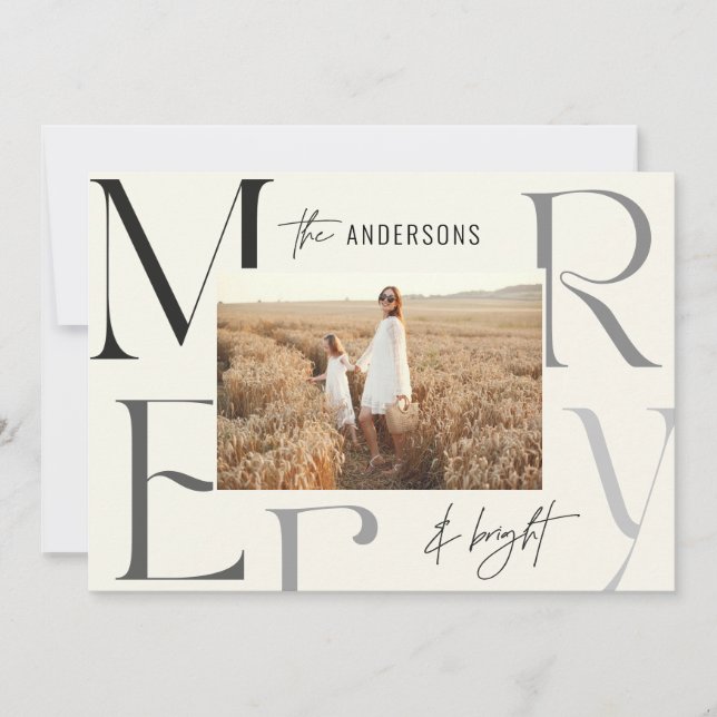 Anúncio Imagem elegante e moderna de fotos de Natal (Frente)