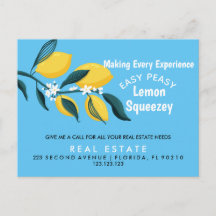 Imóveis Open House Pop de Lemon por Cartão Postal