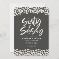 Impressão Leopardo 60 e sassy 60 festa de aniversá