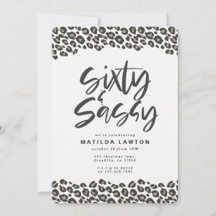 Anúncio Impressão Leopardo 60 e sassy 60 festa de aniversá