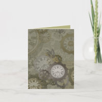 Impressão verde oliva Steampunk
