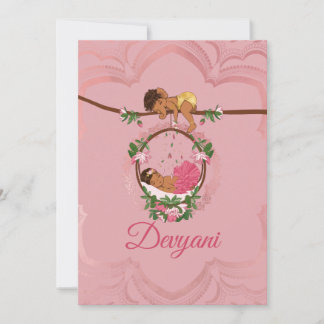 Anúncio Indian baby girl being blessed by Ganesha