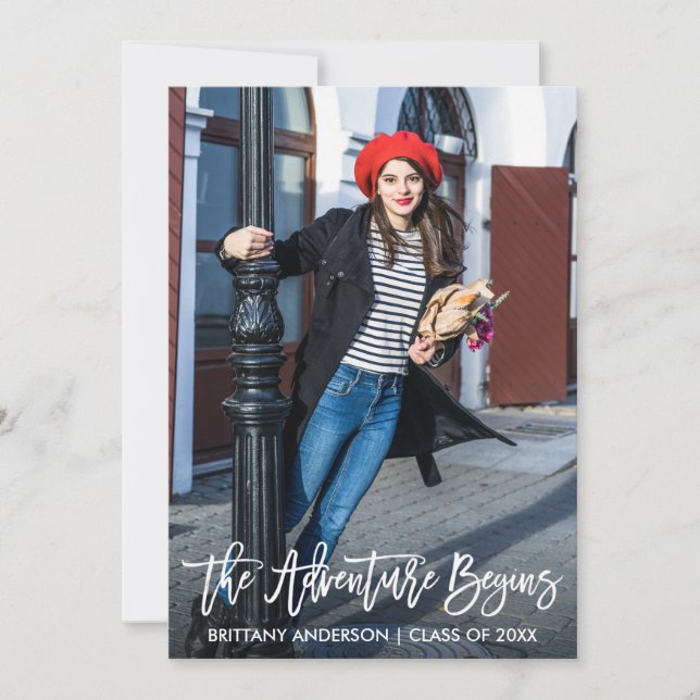 Anúncio Início da Aventura de Graduação de Script de Pince (Frente)