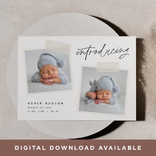 Anúncio Instantâneo   Nascimento de Duas Fotografias Casua