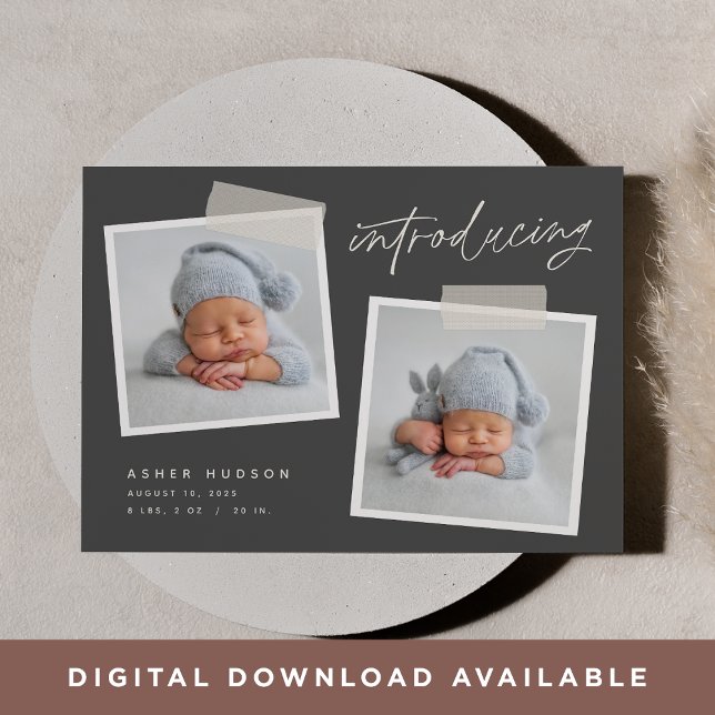 Anúncio Instantâneo | Nascimento de Duas Fotografias Casua (Criador carregado)