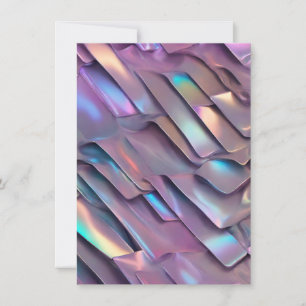 Anúncio Iridescente futurista/abstrato holográfico